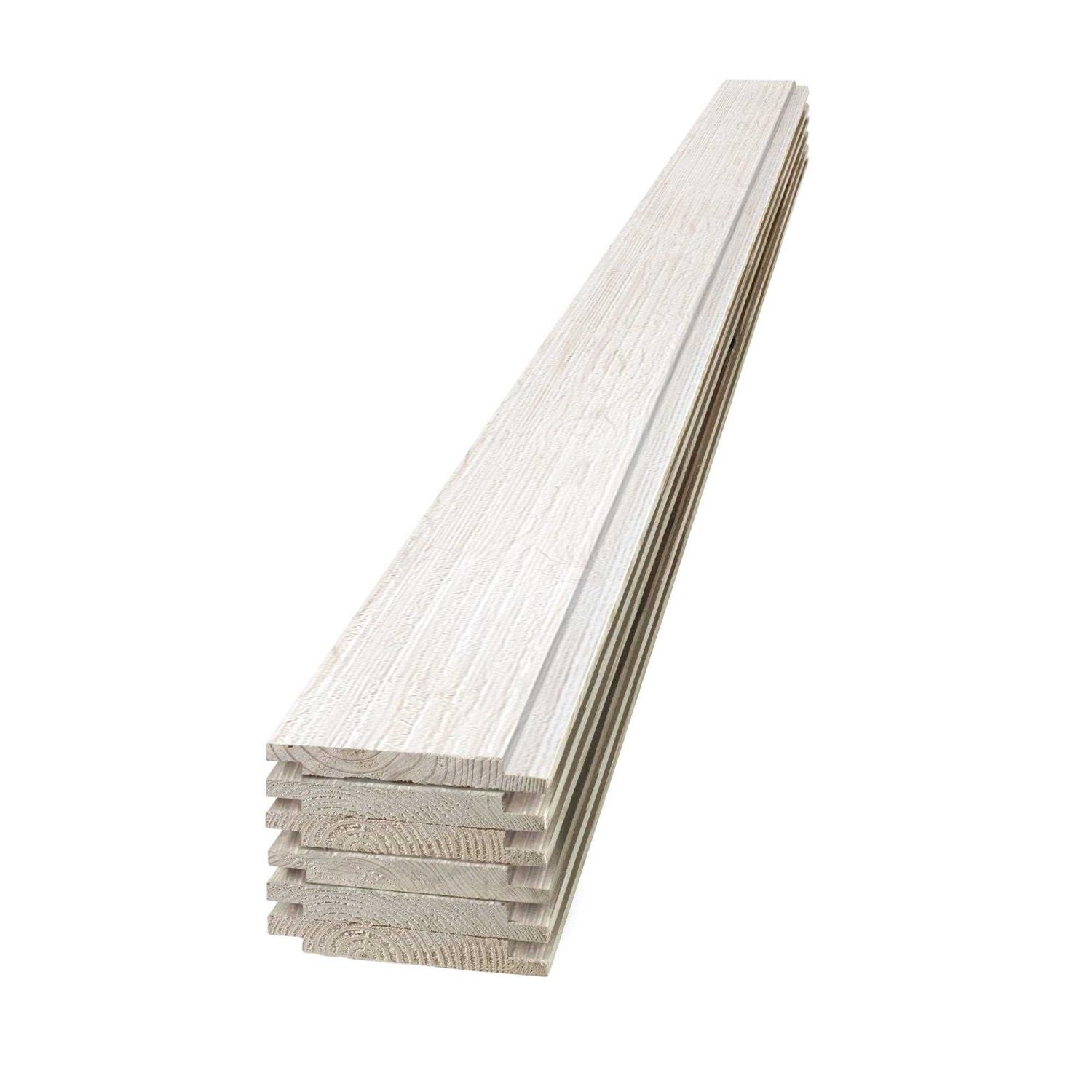 UFP-Edge 1 in. x 8 in. x 8 ft. Barn Wood Shiplap Pine Board 6-Pack - Zenithce