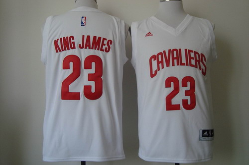 Cleveland Cavaliers #23 King James 2015 White Fashion Jersey - Zenithce