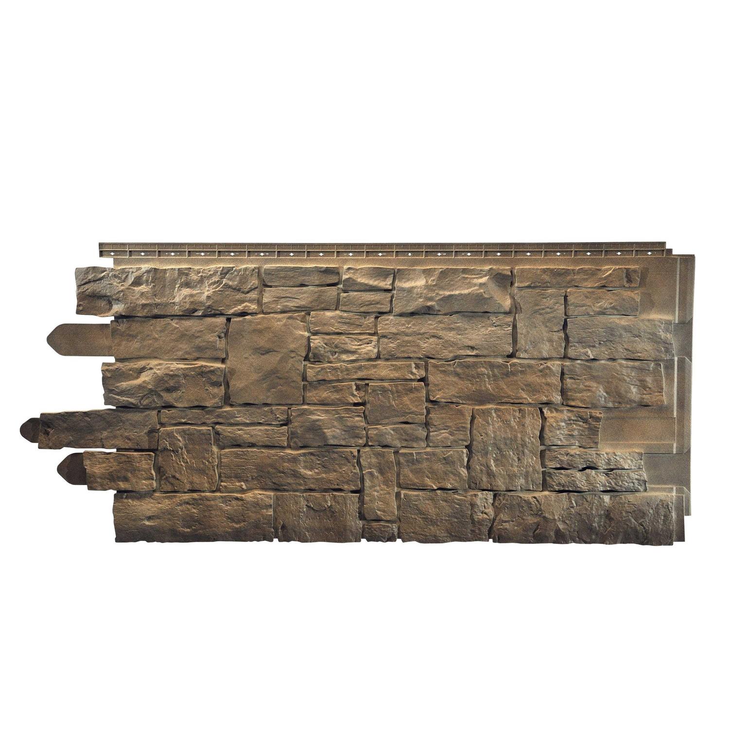 Novik Shake RS 14.5 in. x 48.75 in. Rough Sawn Shake Plastic Shake Vinyl Siding - Zenithce