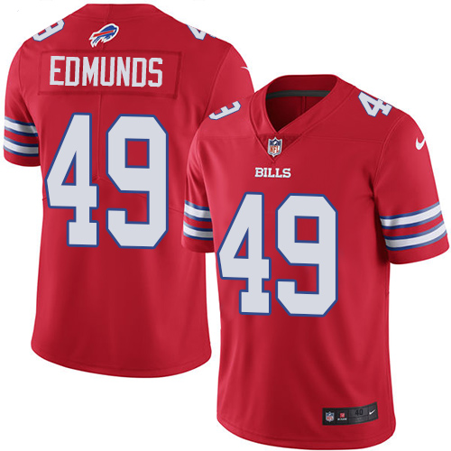 Buffalo Bills #49 Tremaine Edmunds Red Vapor Untouchable Limited Stitched Jersey - Zenithce
