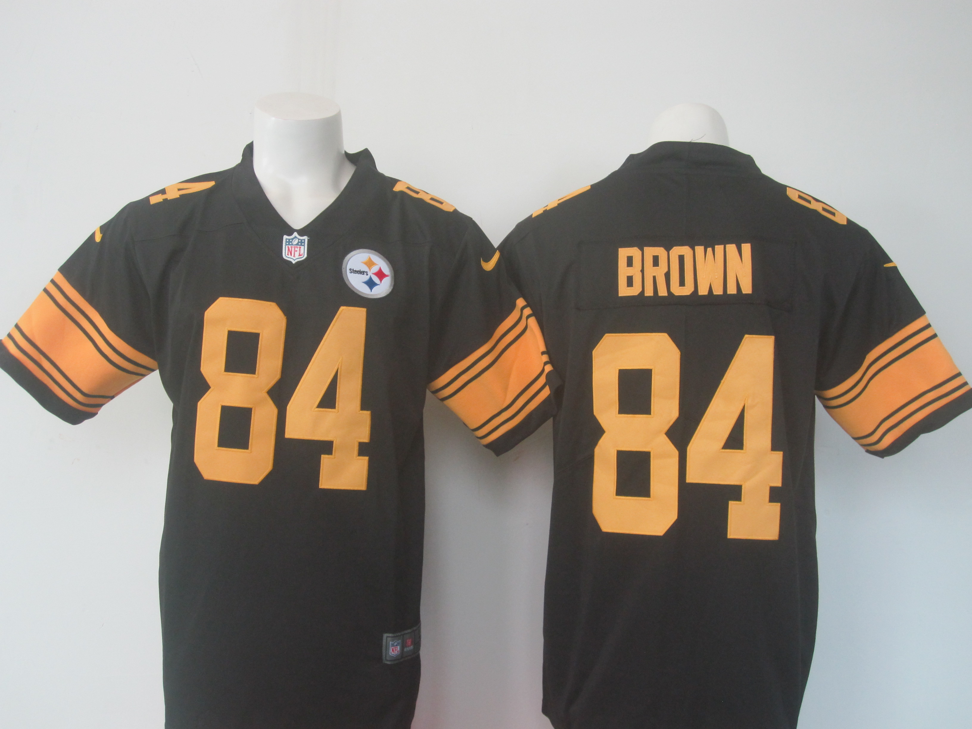 Steelers #84 Antonio Brown Black Limited Rush Stitched Nike Jersey - Zenithce