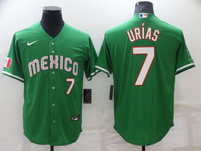 Los Angeles Dodgers #7 Julio Urias Green Mexico Stitched Baseball Jersey - Zenithce