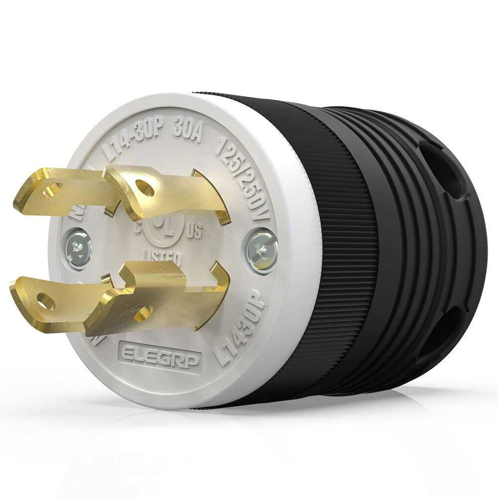 ELEGRP 30 Amp 125-Volt NEMA L5-30P Locking Plug - Zenithce
