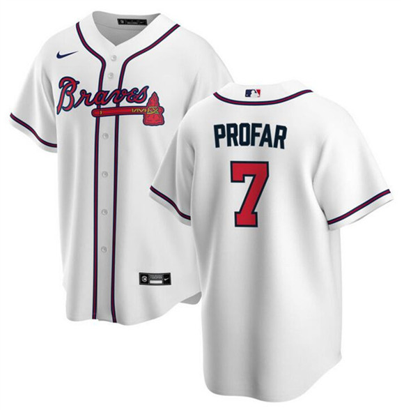 Atlanta Braves #7 Jurickson Profar White 2025 Cool Base Stitched Jersey - Zenithce