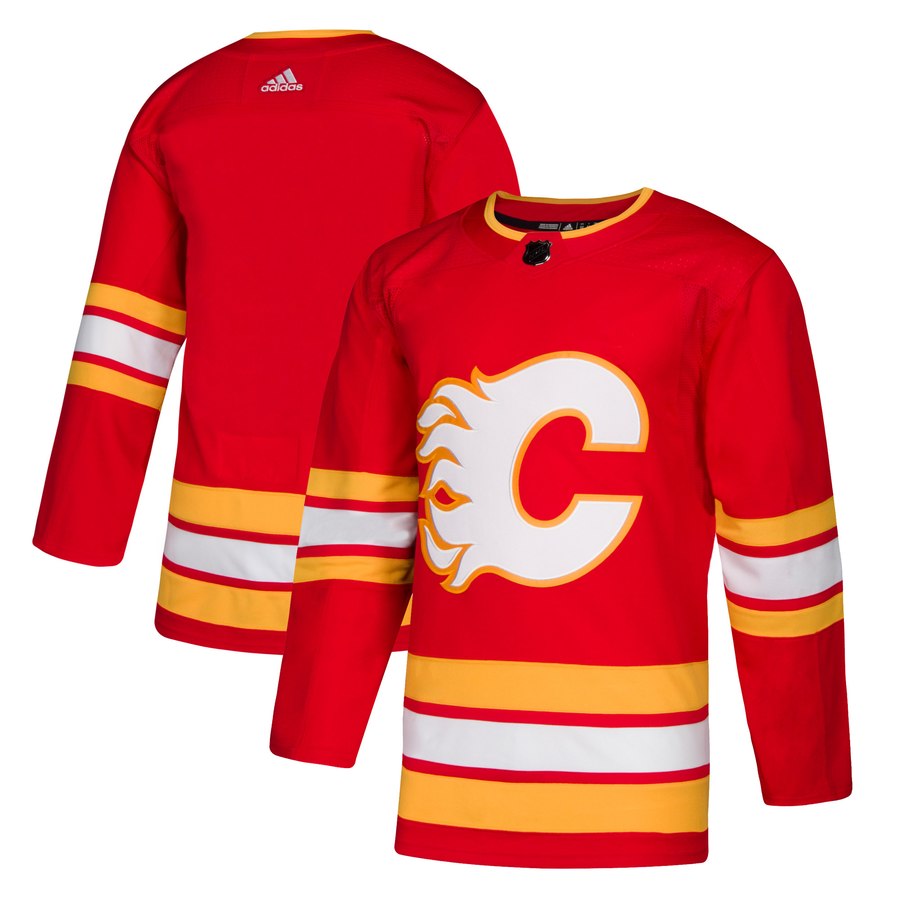 Calgary Flames Red Blank Stitched Jersey - Zenithce