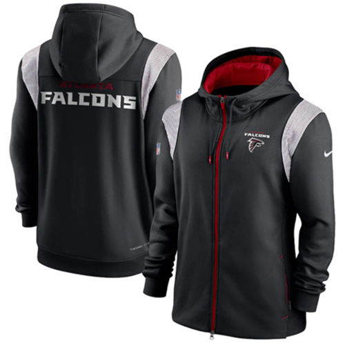 Atlanta Falcons Black Zipper Hoodie - Zenithce