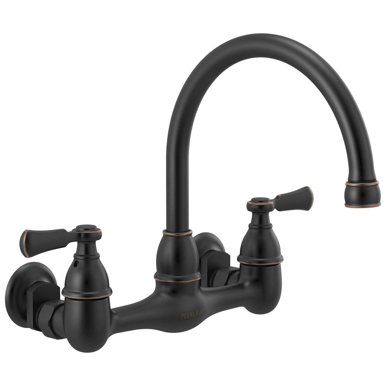 Peerless Elmhurst Two-Handle Kitchen Faucet Wall-mount P2765LF - Zenithce