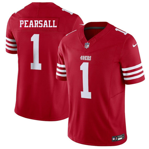 San Francisco 49ers #1 Ricky Pearsall Red 2025 F.U.S.E. Vapor Untouchable Limited Stitched Jersey - Zenithce