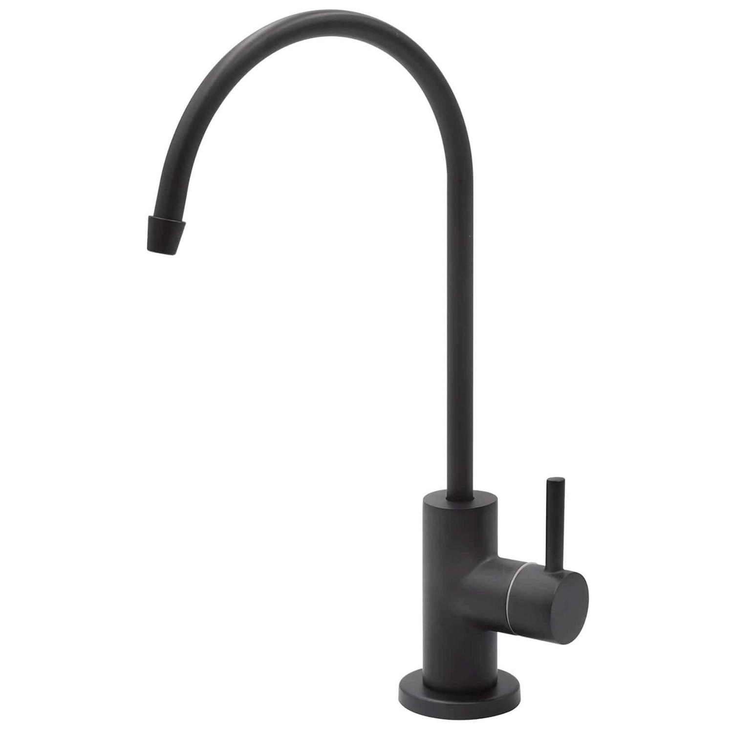 Express Water Modern Water Filter Faucet – Brushed Nickel Coke-Shaped Faucet – 100% Lead-Free Drinking Water Faucet – Compatible with Reverse - Zenithce
