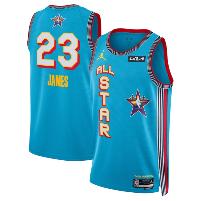 2025 All-Star #23 LeBron James Light Blue Stitched Jersey - Zenithce
