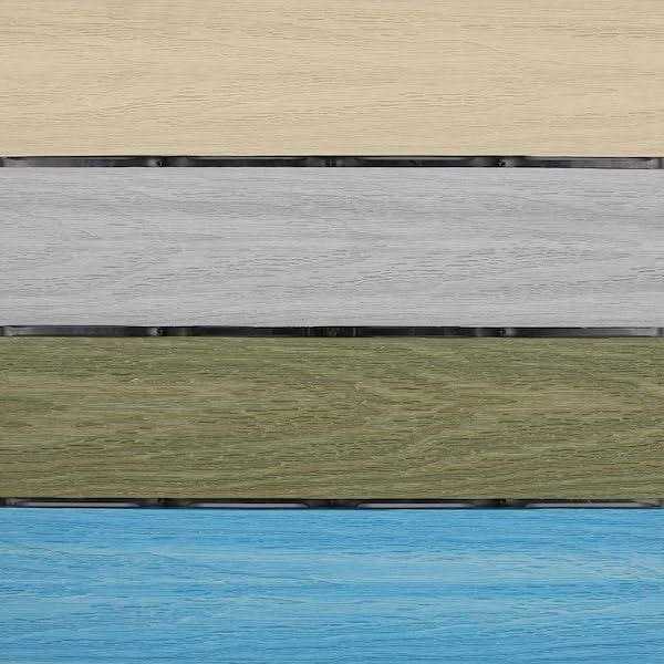 NewTechWood Ultrashield Naturale 1 ft. x 1 ft. Composite Quick Deck Outdoor Deck Tile Sample - Zenithce