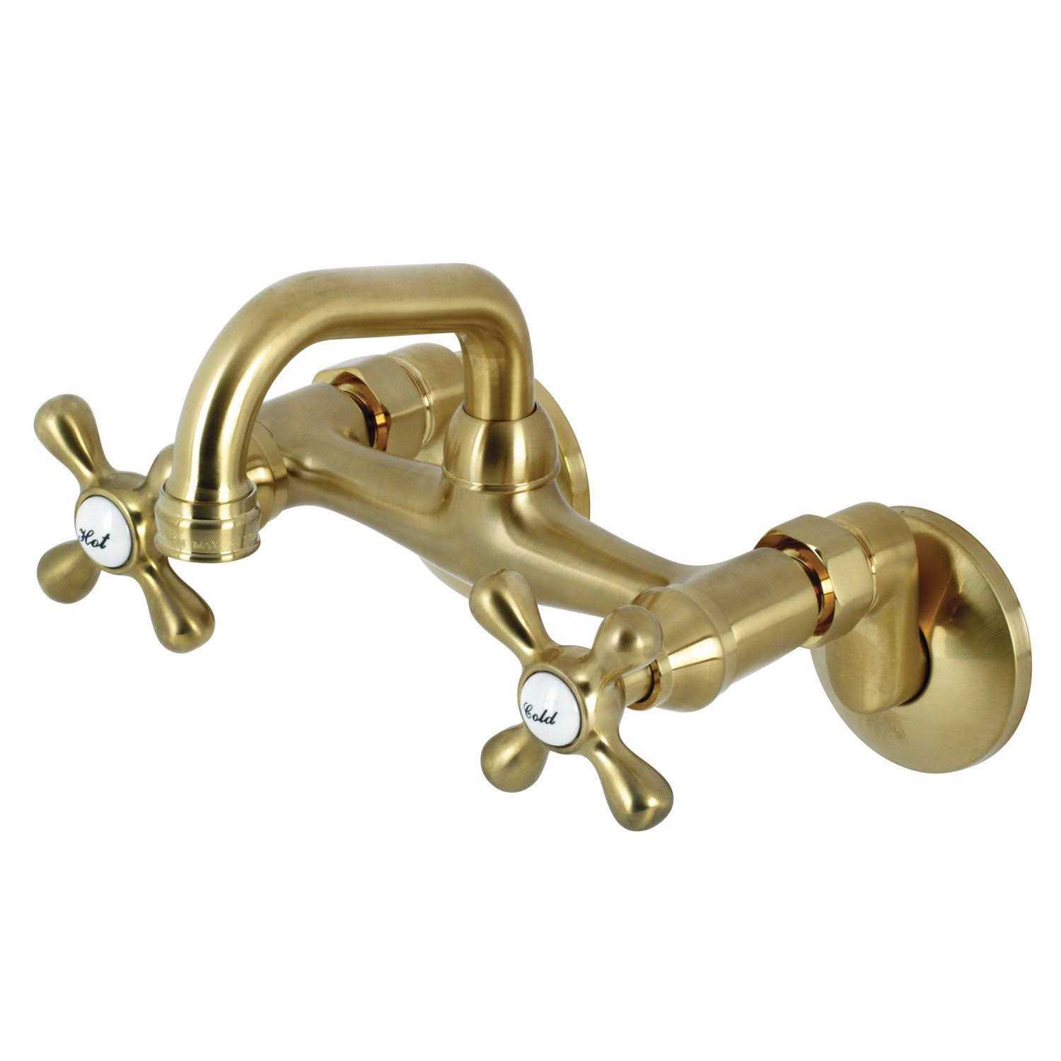 Kingston Brass Two-Handle Wall Mount Bar Faucet KS212 - Zenithce