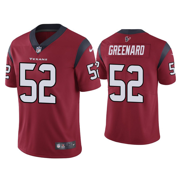 Houston Texans #52 Jonathan Greenard Red Vapor Untouchable Limited Stitched Jersey - Zenithce