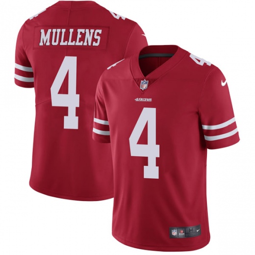 49ers #4 Nick Mullens Team Color Vapor Untouchable Limited Stitched Jersey - Zenithce