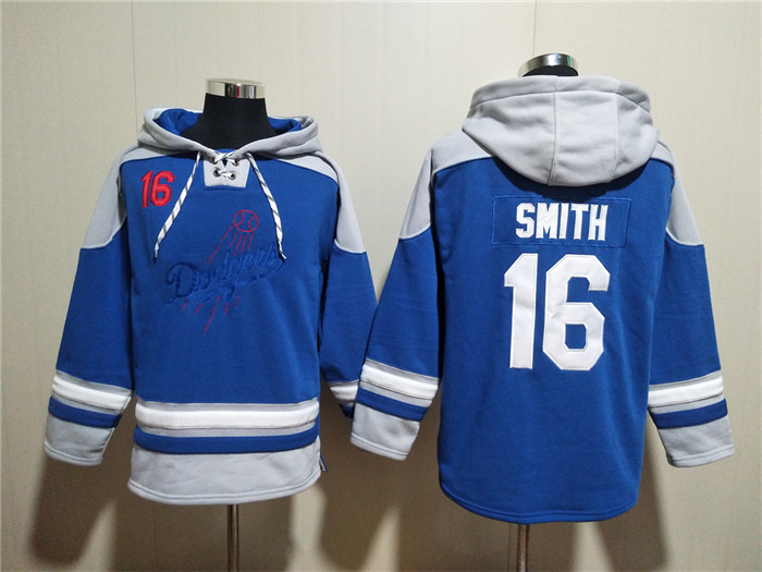Los Angeles Dodgers #16 Will Smith Blue Ageless Must-Have Lace-Up Pullover Hoodie - Zenithce