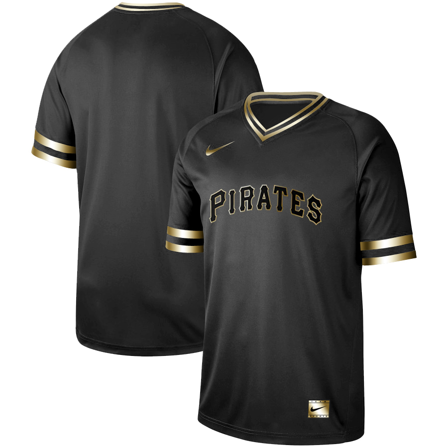 Pittsburgh Pirates Black Gold Stitched Jersey - Zenithce