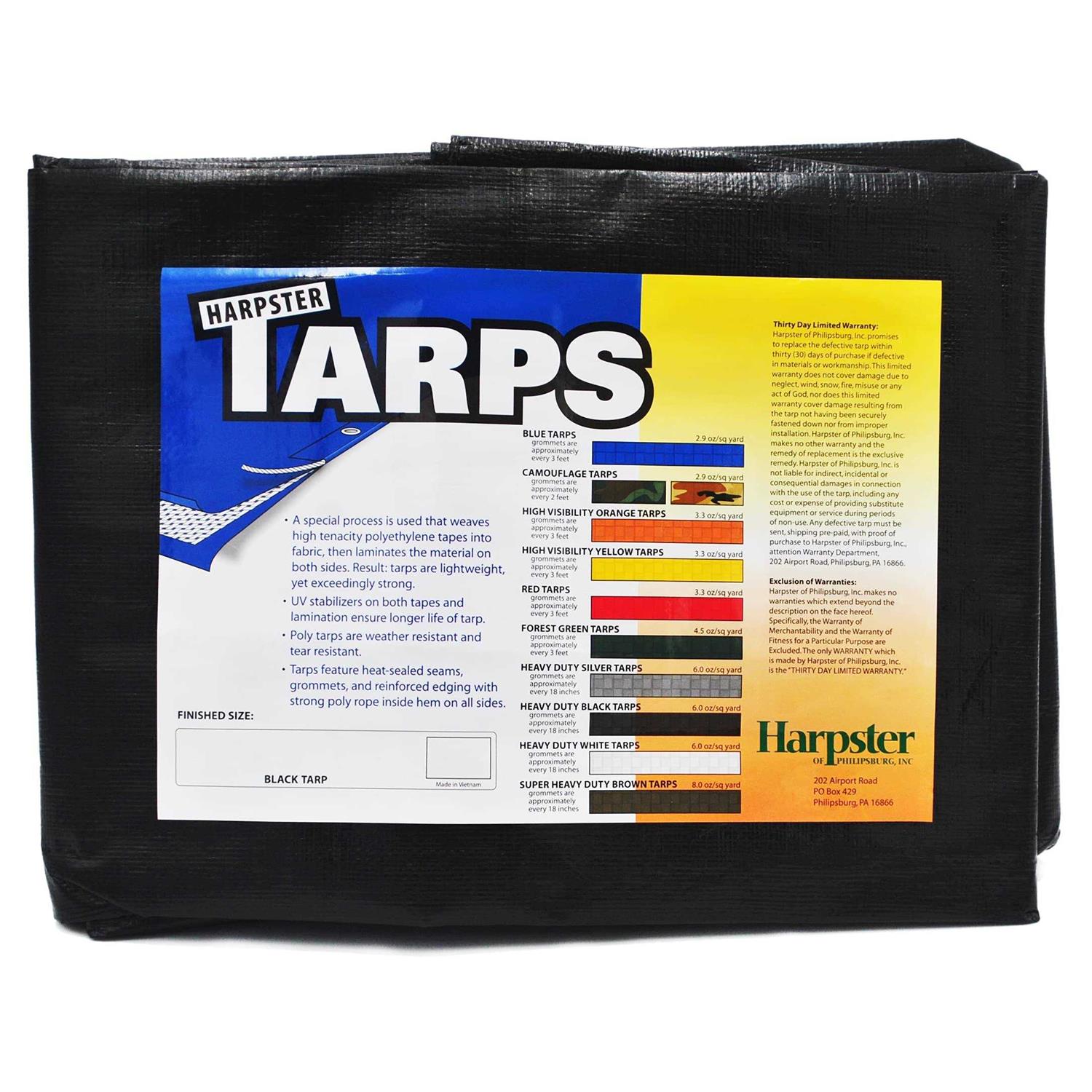 Harpster Tarps Heavy Duty Tarp 6 Oz - Zenithce
