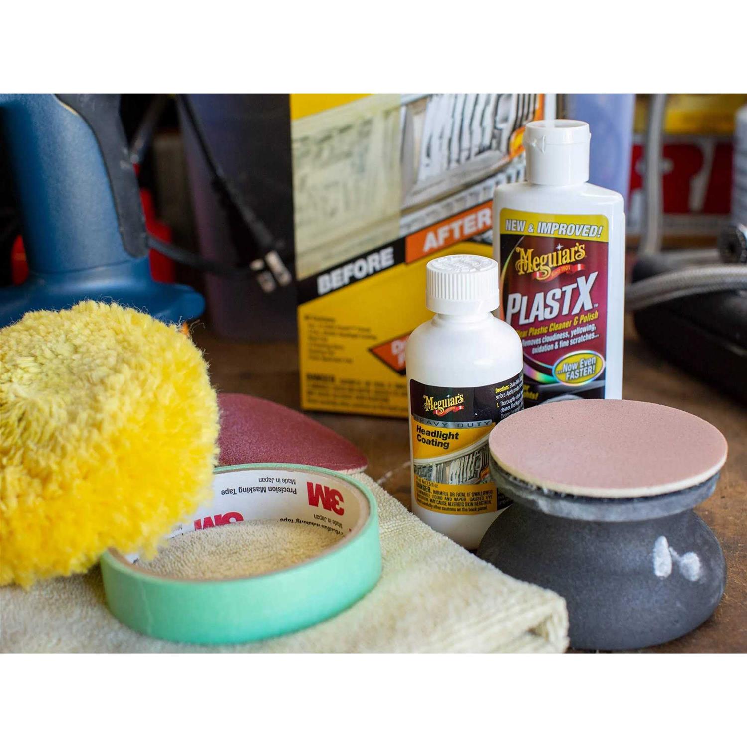 Meguiars G2980 Heavy Duty Headlight Restoration Kit - Zenithce