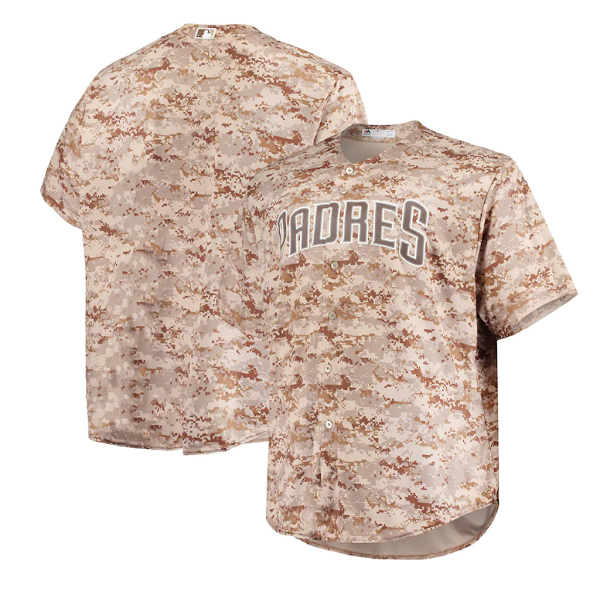 San Diego Padres Blank Camo Majestic Team Cool Base Stitched Jersey - Zenithce