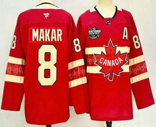 Canada #8 Cale Makar Red 2025 4 Nations Face Off Authentic Jersey - Zenithce