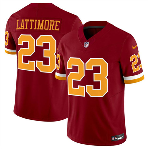 Washington Commanders #23 Marshon Lattimore Burgundy 2025 F.U.S.E. Throwback Limited Football Stitched Jersey - Zenithce