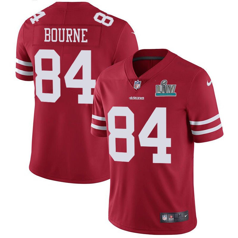 San Francisco 49ers #84 Kendrick Bourne Red Super Bowl LIV Vapor Untouchable Limited Stitched Jersey - Zenithce