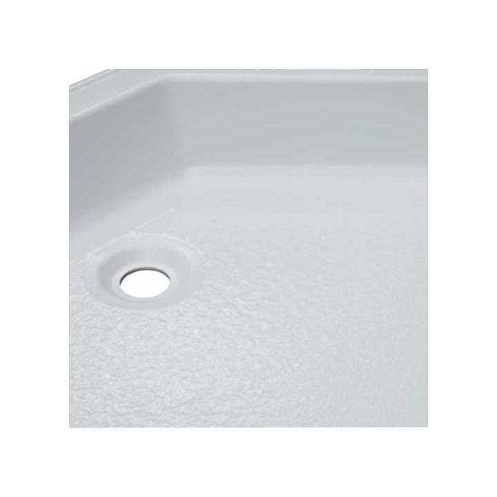 Lippert 298087 Corner Shower Pan with Center Drain - Zenithce