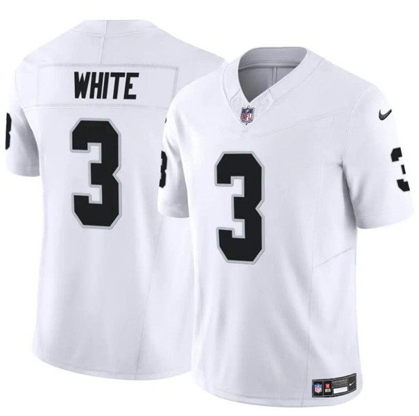 Las Vegas Raiders #3 Zamir White White F.U.S.E. Vapor Stitched Jersey - Zenithce