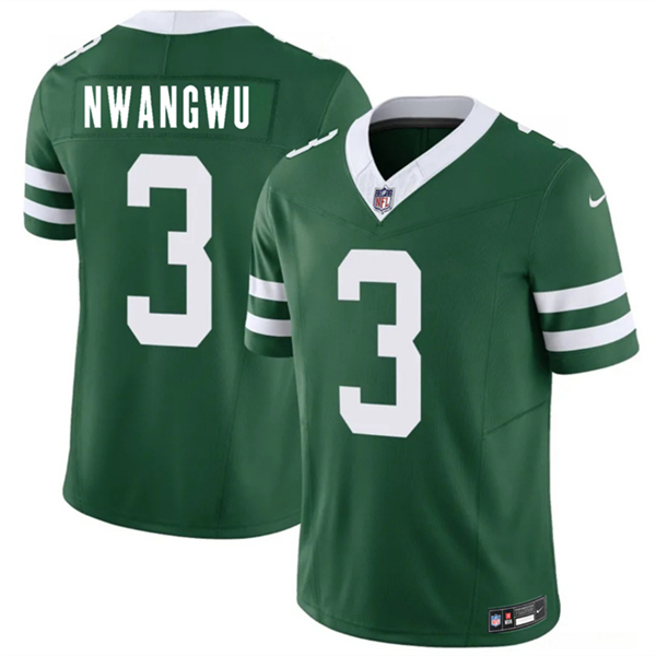 New York Jets #3 Kene Nwangwu Green 2026 F.U.S.E. Vapor Untouchable Limited Stitched Jersey - Zenithce