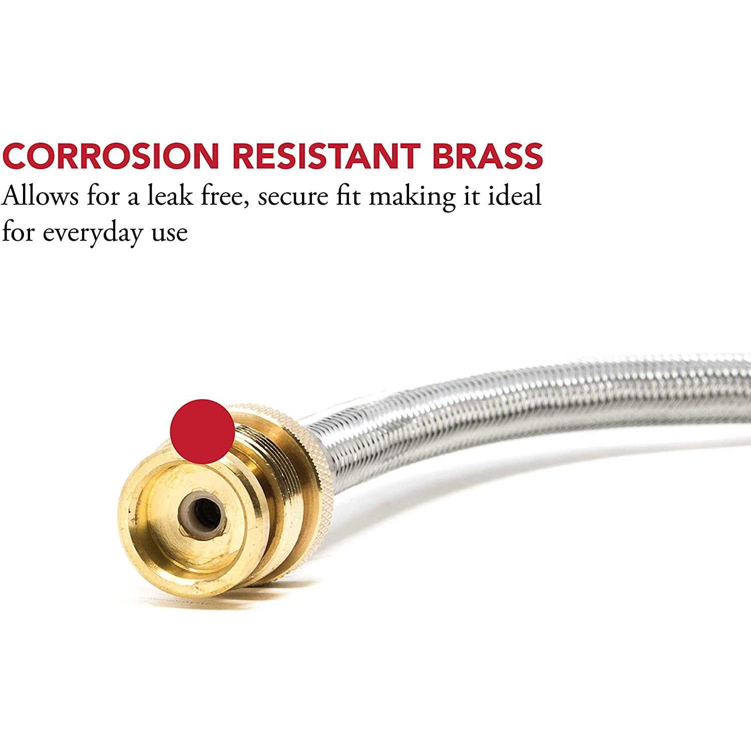 Gasone 1 lb. to 20 lbs. Steel Braided Propane Adapter Hose Converter - Zenithce