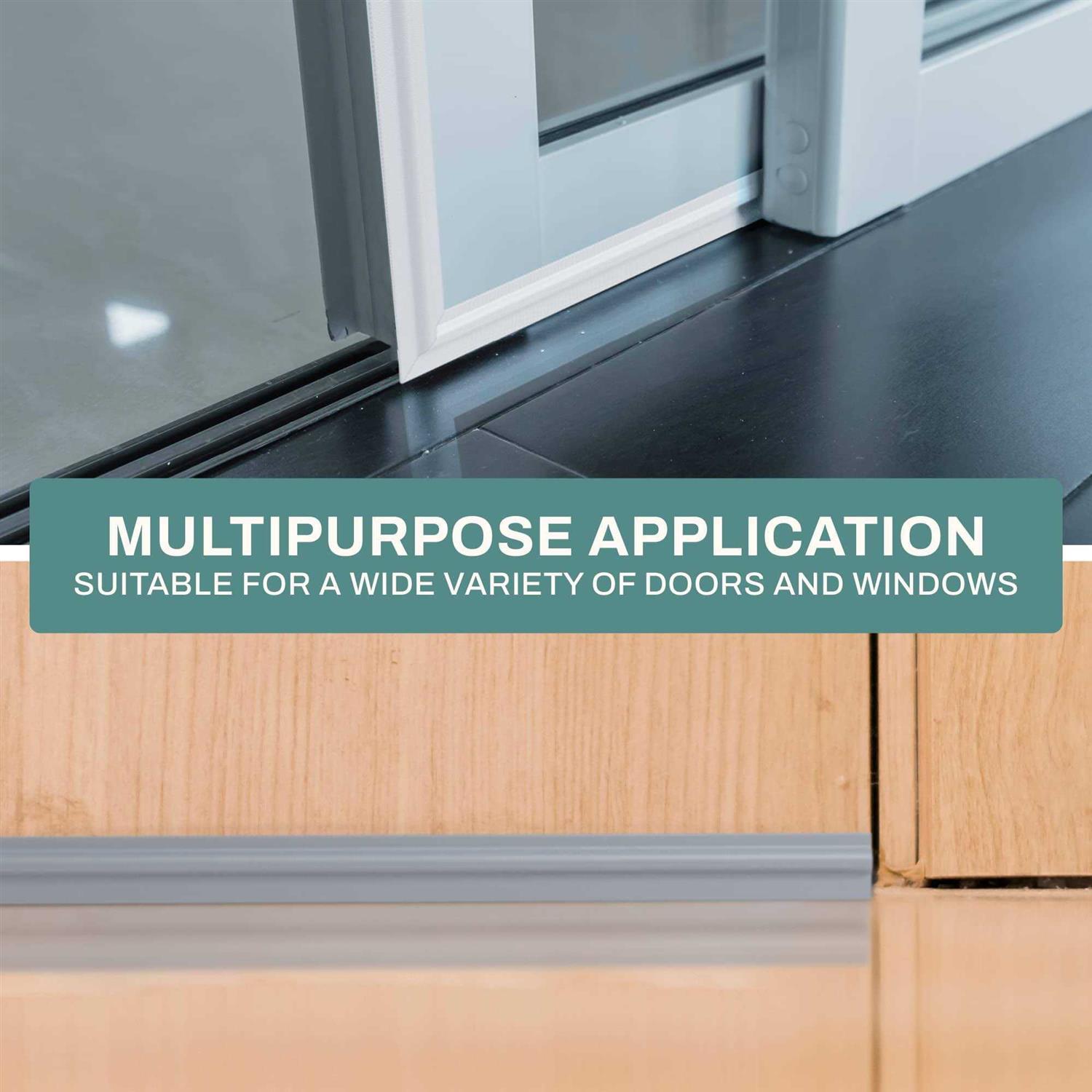 Home Intuition Sliding Door Gap Filler & Window Draft Stopper 33” Weatherstripping Self Adhesive Foam Seal Strip - Zenithce