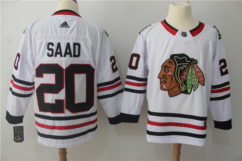 Chicago Blackhawks #20 Brandon Saad White Stitched Adidas Jersey - Zenithce