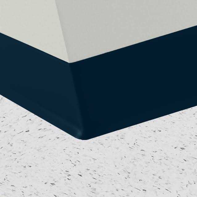 Roppe 4 In. x 120 Ft. Roll Snow White Vinyl Dryback Wall Cove Base HC40C54P161 - Zenithce
