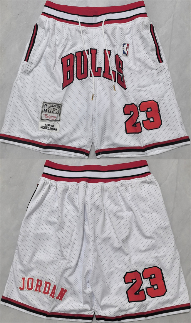 Chicago Bulls #23 Michael Jordan Black Shorts (Run Small) - Zenithce