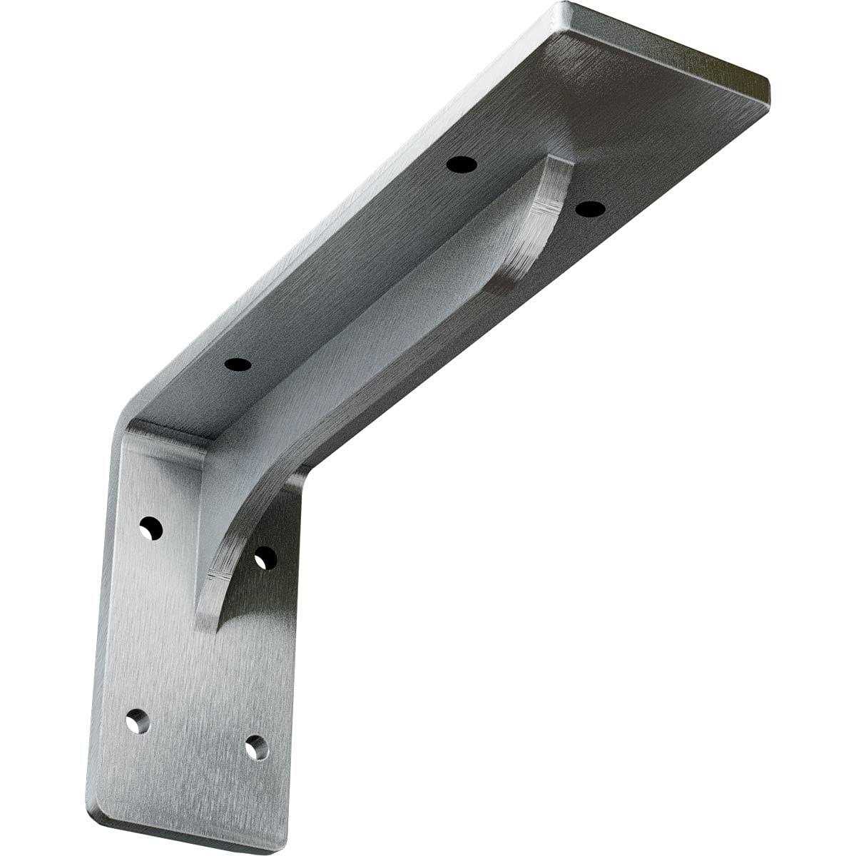 Ekena Millwork 2W x 12D x 7H Steel Hanging Shelf Bracket - Zenithce