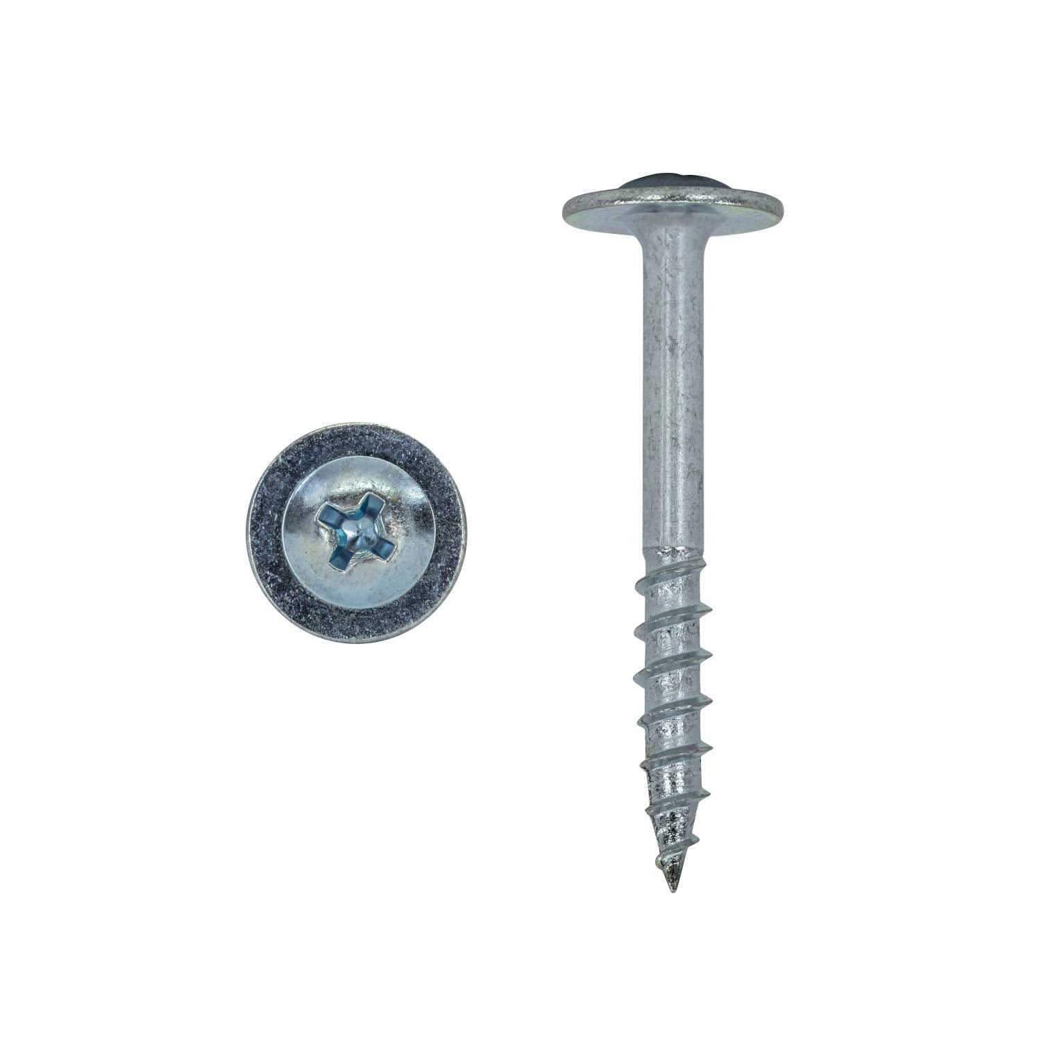 Rok #8 x 1-1/2 Square Round Washer Head Pocket Hole Screws - Zenithce