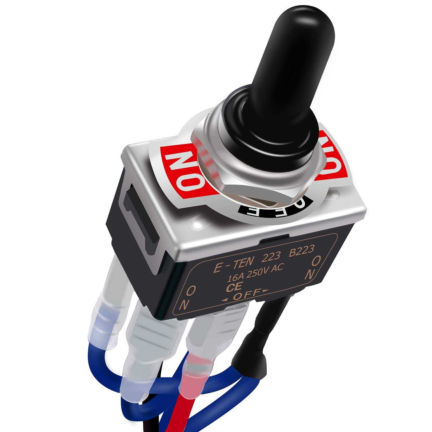 TWTADE Momentary Polarity Reverse Switch DC 12V 10A Motor Control 6 Pin 3 Position-Off - Zenithce