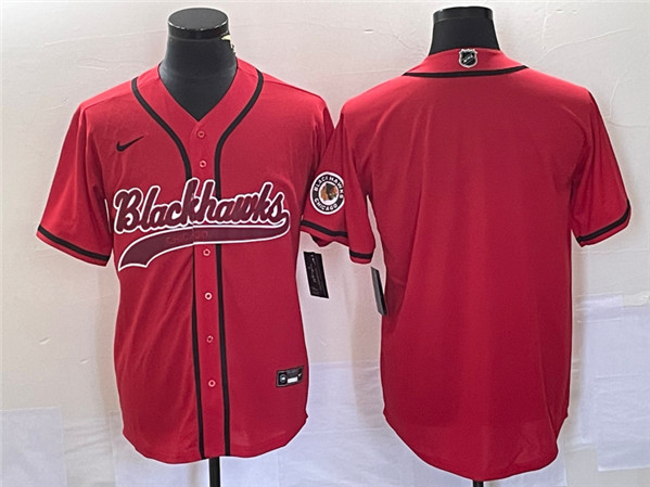 Chicago Blackhawks Blank Red Cool Base Stitched Jersey - Zenithce