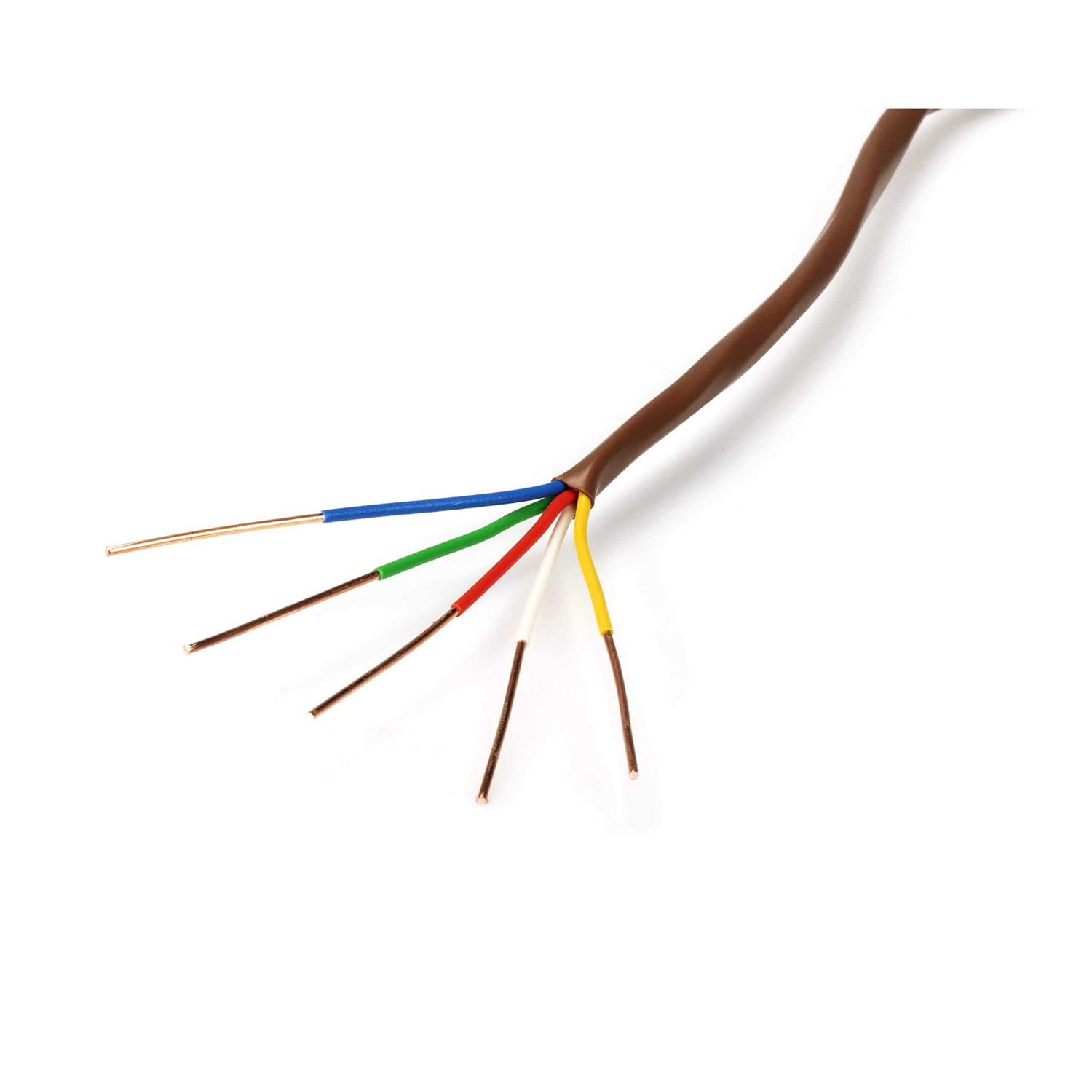 The Cimple CO Thermostat Wire 18/5 Brown Solid Copper 18 Gauge - Zenithce