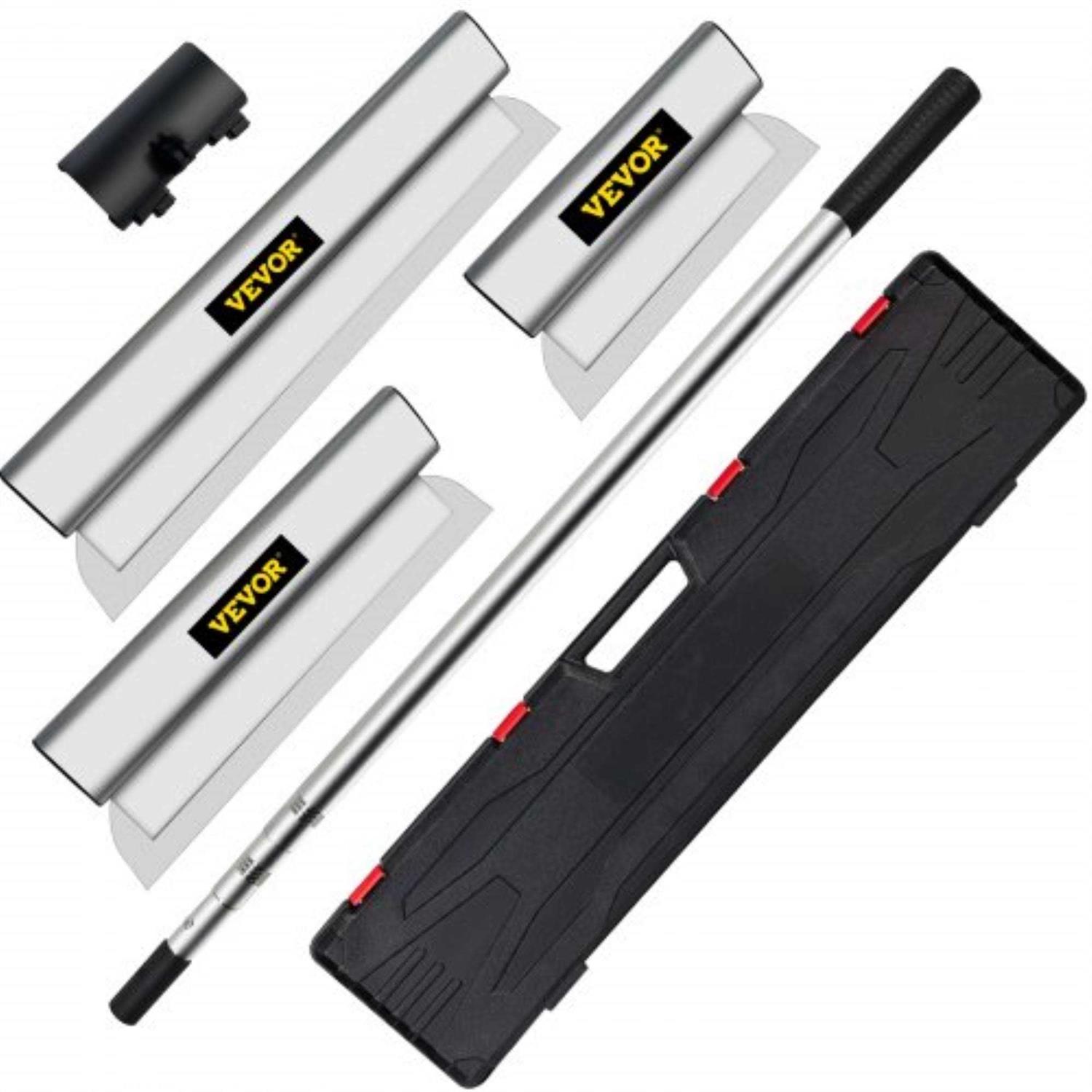 VEVOR Skimming Blade Set Blades + 35-78 Extension Handle,European Stainless Steel Construction Knife DBSNZGD102432BCAHV0 - Zenithce