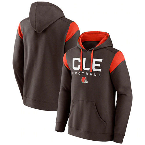 Cleveland Browns Brown Call The Shot Pullover Hoodie - Zenithce