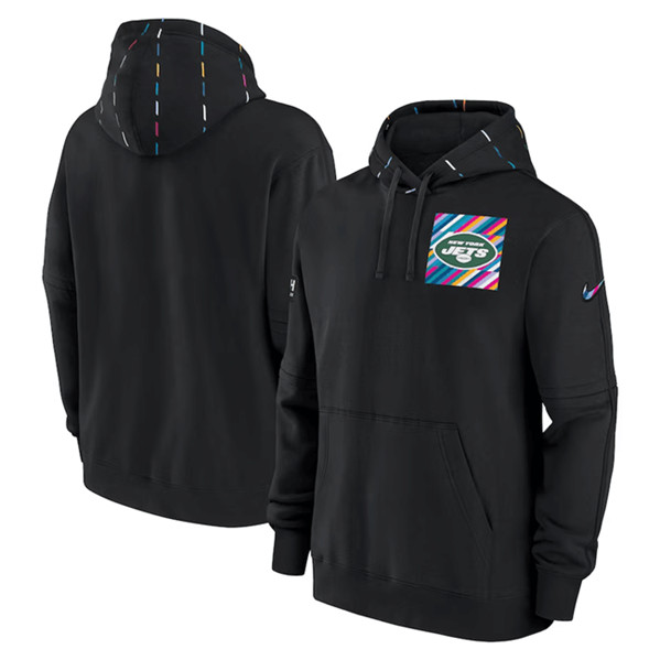 New York Jets Black 2023 Crucial Catch Club Pullover Hoodie - Zenithce