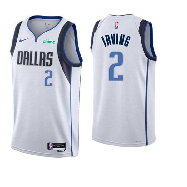 Dallas Mavericks #2 Kyrie Irving White Association Edition Stitched Jersey - Zenithce