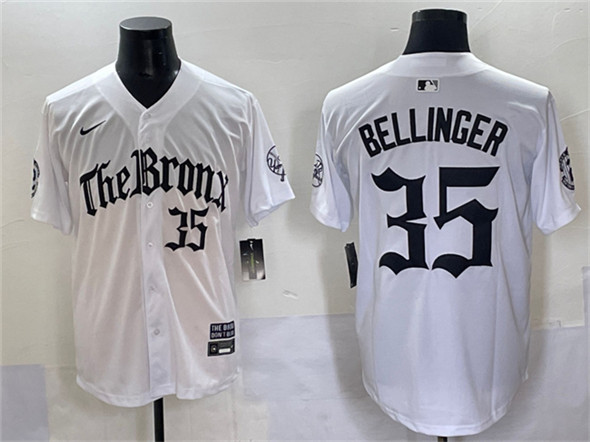 New York Yankees #35 Cody Bellinger White 'Gothic Legacy Edition' Vapor Premier Limited Stitched Jersey - Zenithce