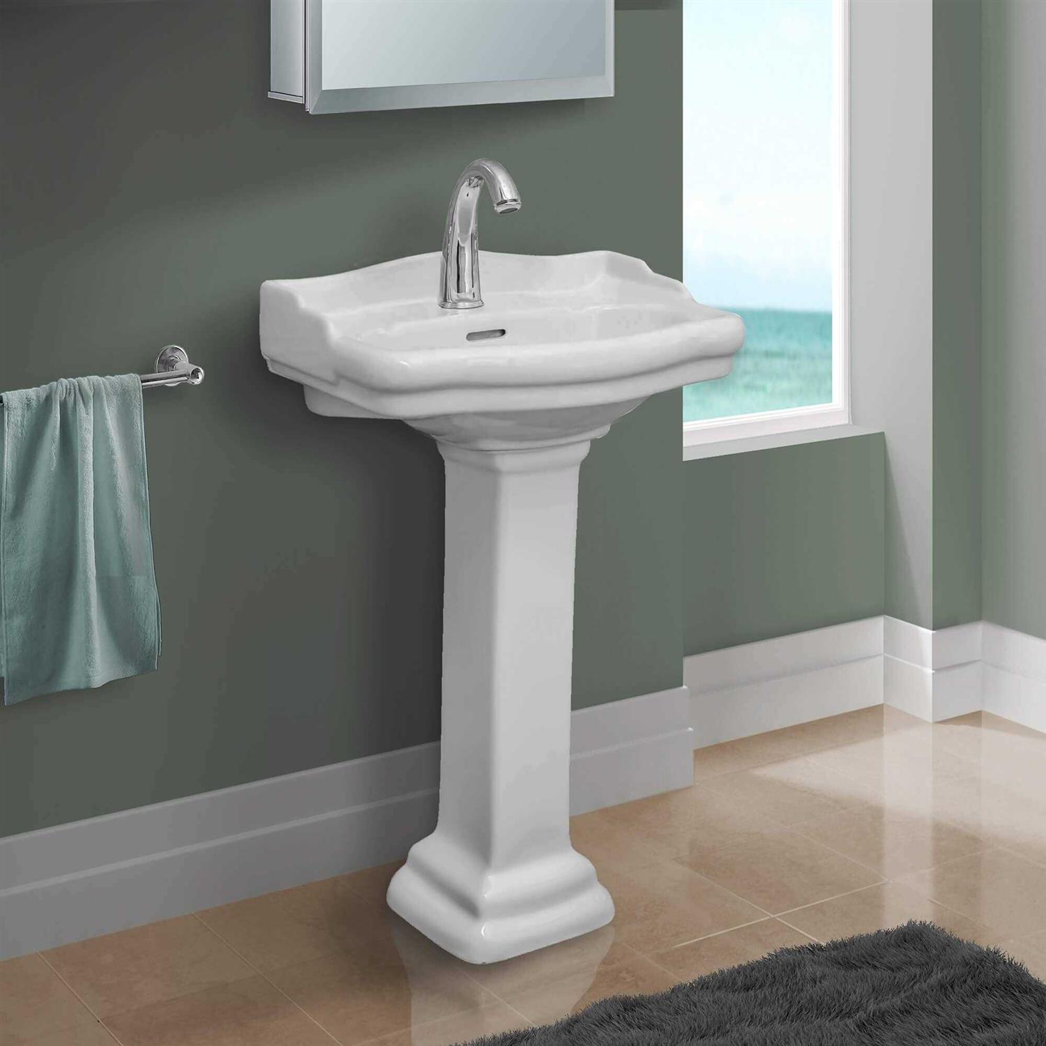 Fine Fixtures Roosevelt Pedestal Sink - Zenithce