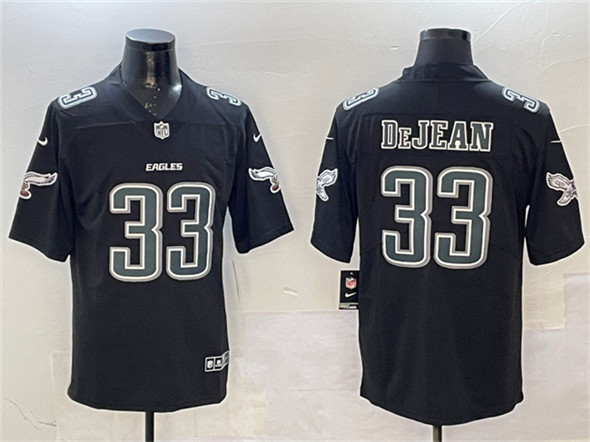 Philadelphia Eagles #33 Cooper DeJean Black Fashion New Vapor Untouchable Limited Stitched Jersey - Zenithce
