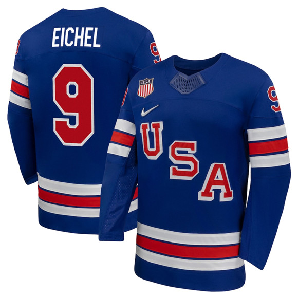 USA #9 Jack Eichel Royal 2026 Stitched Jersey - Zenithce