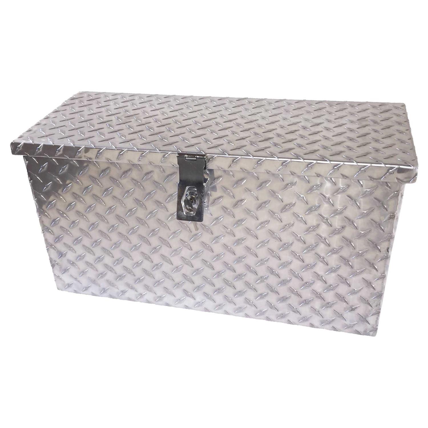 Hornet Outdoors Large Universal Fit Diamond Plate Aluminum Tool Box - Zenithce