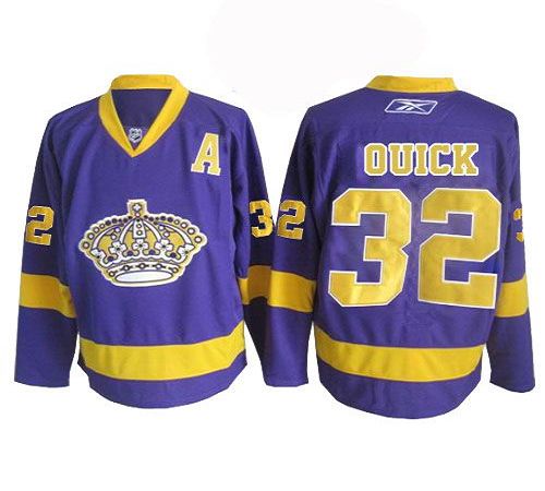 Kings #32 Jonathan Quick Purple Stitched Jersey - Zenithce