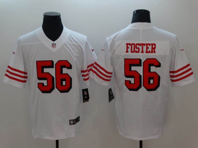 San Francisco 49ers #56 Reuben Foster White Untouchable Limited Stitched Jersey - Zenithce